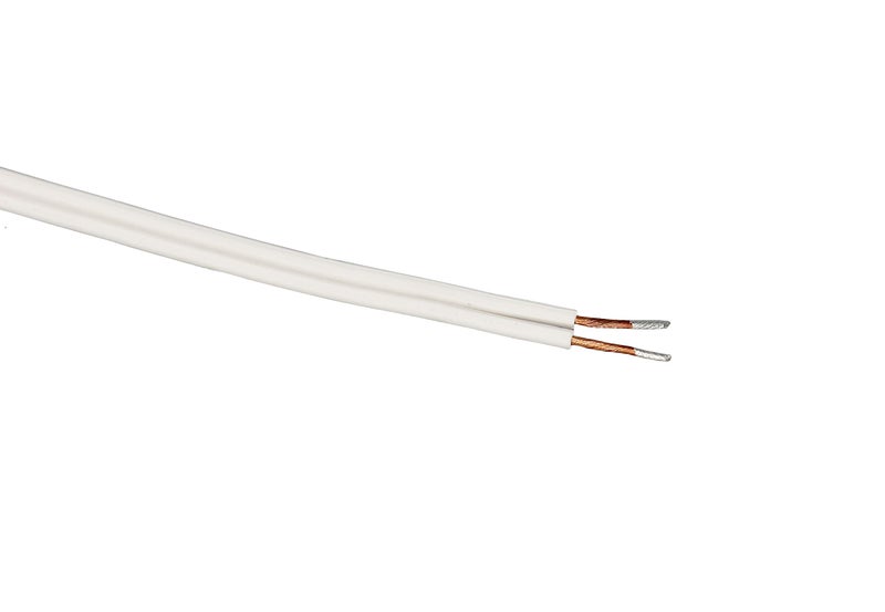 Creative HobbiesÂ® Lamp Cord with Rotary Switch, Polarized Plug, Stripped Ends Ready for Wiring and Repairing Lamps - UL Listed Safe - 6 Foot White - Image 5